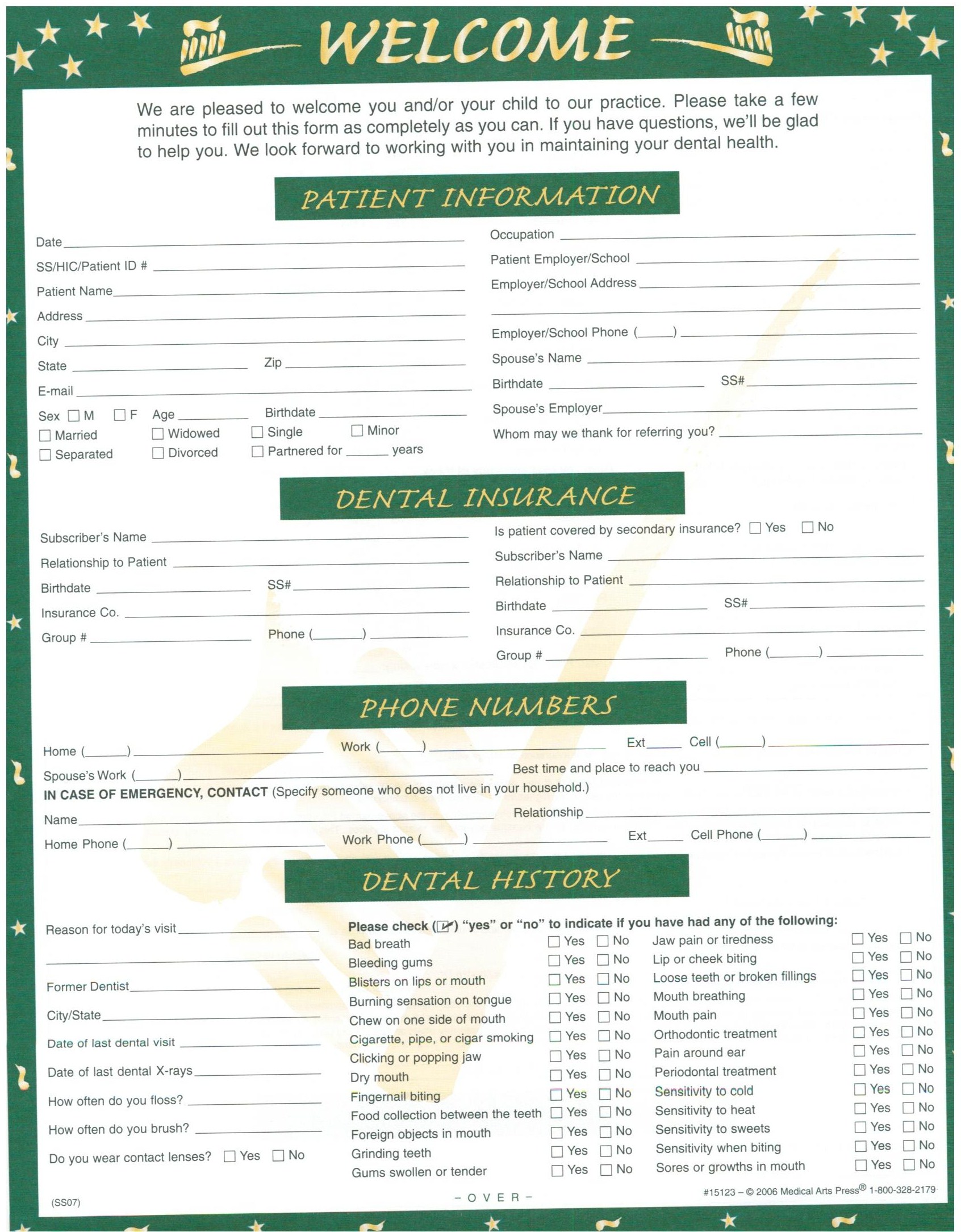 New Patient Paperwork Palm Bay, FL Babcock Dental Center LLC